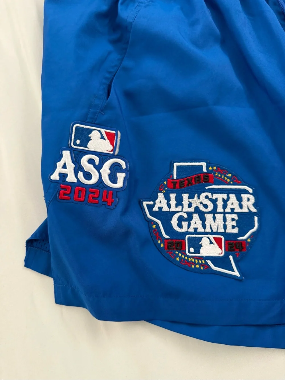 MLB Baseball All-Star Game Royal Blue Athletic Shorts with Red/White Logo XL